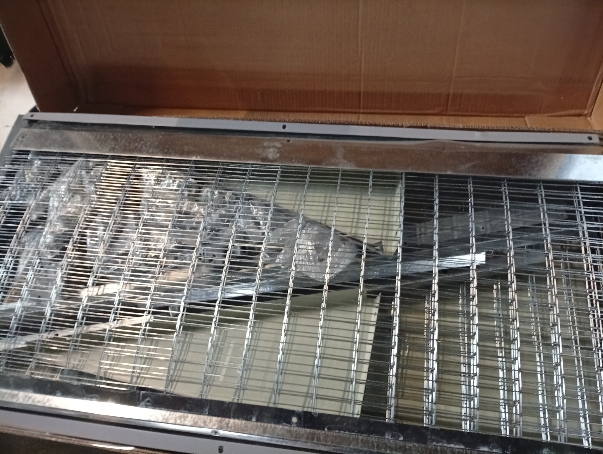 vidaXL Kippenhok met Ren - 69% Korting! Gegalvaniseerd Staal Grijs (117x201x123 cm)