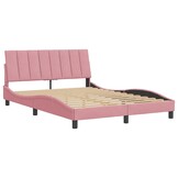 VidaXL Roze Fluwelen Bedframe 120x200cm - 67% KORTING!