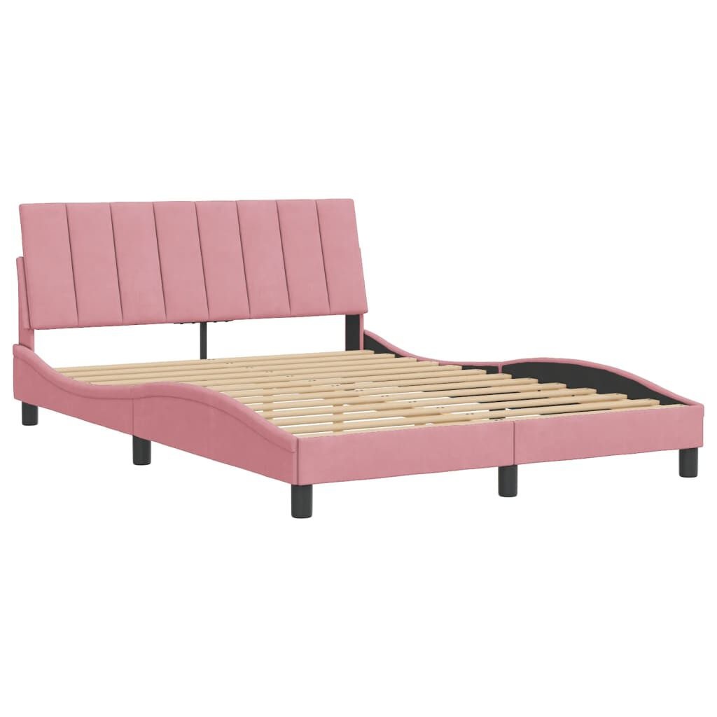 VidaXL Roze Fluwelen Bedframe 120x200cm - 67% KORTING!