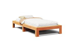 VidaXL Bedframe Grenenhout Wasbruin 100x200cm - 62% Korting!