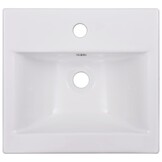 VidaXL Keramieken Inbouwwastafel Wit 42x39x18cm - 46% Korting!