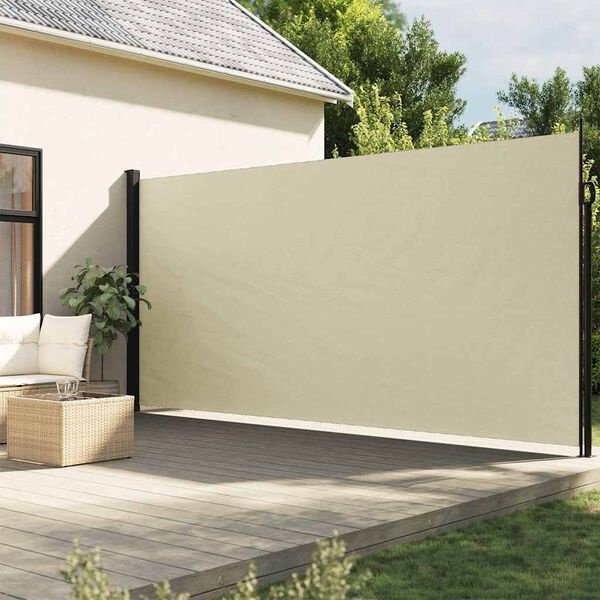 VidaXL Uittrekbaar Windscherm Crème (200x600cm) - 46% Korting!