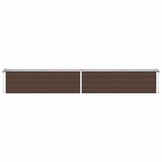 vidaXL Verhoogde Plantenbak Staal Bruin - 320x40x45 cm - 46% Korting!