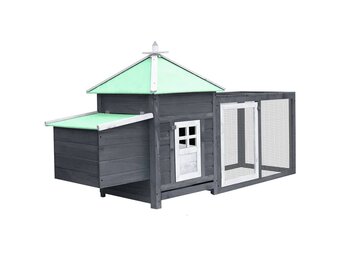 VidaXL Kippenhok met Nestkast - 55% Korting! - Licht Beschadigd