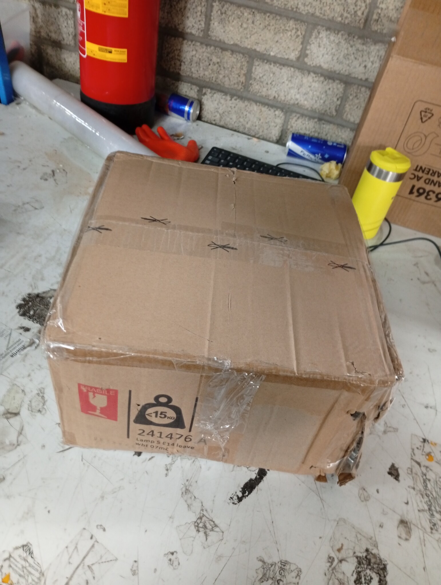 VidaXL Plafondlamp Kristal Bladeren 5xE14 Wit - NU 60% KORTING!