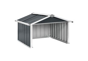 vidaXL Robotmaaier Overkapping Staal Antraciet - 55% Korting!