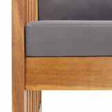 VidaXL Acaciahouten Tuinstoelen 2 st. met kussens - 51% KORTING!