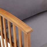 VidaXL Acaciahouten Tuinstoelen 2 st. met kussens - 51% KORTING!