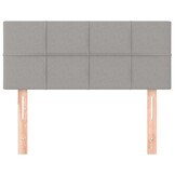 vidaXL Hoofdbord 90x5x78/88cm stof lichtgrijs | 51% KORTING!
