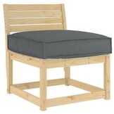 VidaXL Palletkussen Zitting Antraciet 60x60x12cm | 51% Korting!