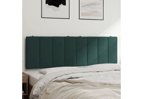 vidaXL Hanko Hoofdbordkussen 160cm Fluweel Donkergroen - 51% Korting!