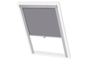 vidaXL Rolgordijn verduisterend grijs 206