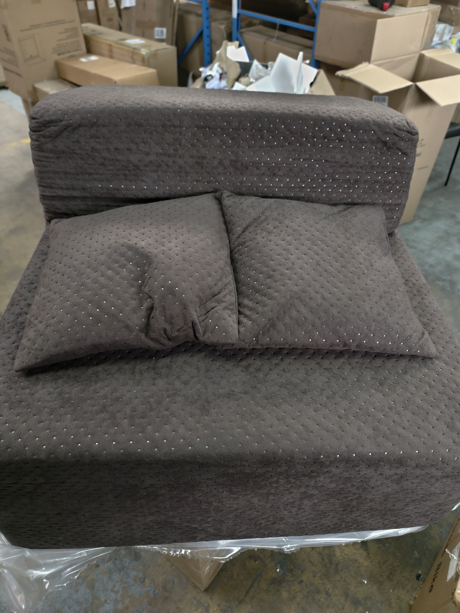 Luxe Logeermatras Bruin - 200x70x15 - 50% Korting! Compleet met kussens