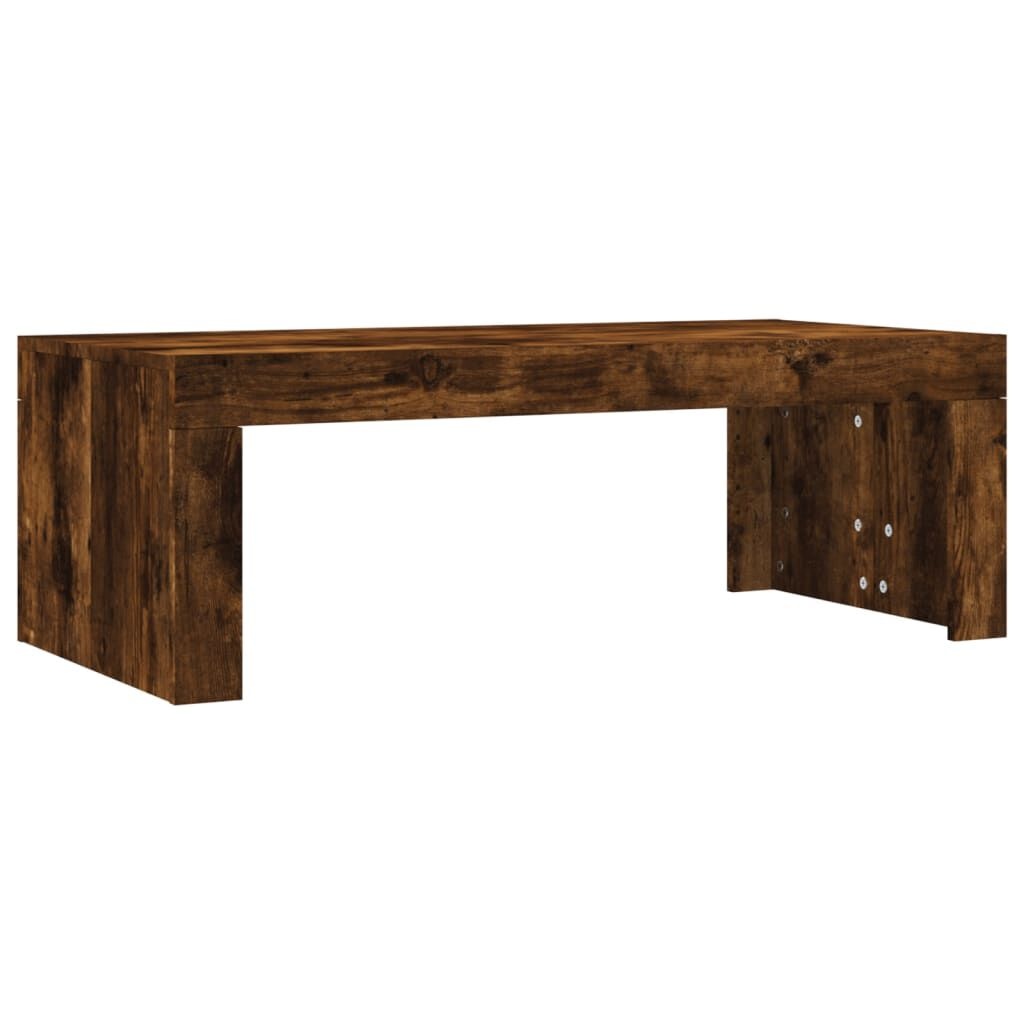 vidaXL Salontafel Gerookt Eiken 102x50x36cm - 55% Korting!
