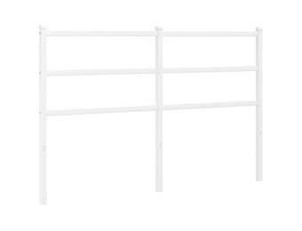 vidaXL Hoofdbord Metaal Wit 135cm - 40% Korting! Laatste Stuk!