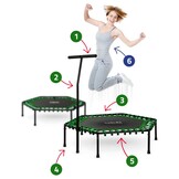 Fitness Trampoline Groen 127cm - 40% Korting! Geretourneerd