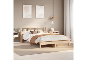 vidaXL Bed met Boekenkast (120x190cm) - Massief Grenenhout | 51% Korting!