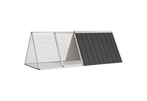 VidaXL Konijnenhok 201,5x80,5x71cm Antraciet - 58% Korting!