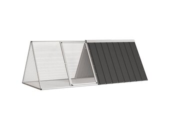 VidaXL Konijnenhok 201,5x80,5x71cm Antraciet - 58% Korting!