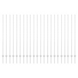 VidaXL Hekpalen Zilver (22 stuks) - 75% Korting! Gegalvaniseerd Staal, 160cm