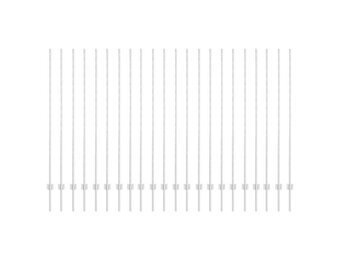 VidaXL Hekpalen Zilver (22 stuks) - 75% Korting! Gegalvaniseerd Staal, 160cm