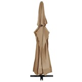 vidaXL Parasol 600cm Taupe - 55% Korting | Lichte Krasjes Statief