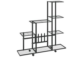 VidaXL Bloemenstandaard Metaal Zwart - 46% Korting!