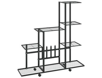 VidaXL Bloemenstandaard Metaal Zwart - 46% Korting!
