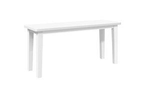 VidaXL Bank Wit Massief Rubberhout - 65% Korting! Perfecte Staat!