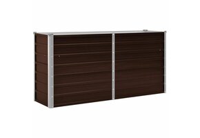 vidaXL Verhoogde Plantenbak Staal Bruin - Nu met 67% Korting!