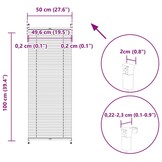VidaXL Plisséjaloezie Wit 50x100cm - 62% Korting!