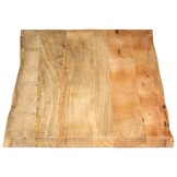 vidaXL Tafelblad Massief Mangohout - 140x60cm - Natuurlijke Rand - 35% Korting!
