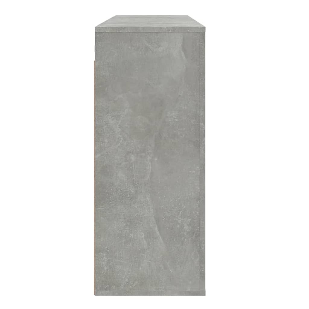 VidaXL Wandkast 80x33x80cm - Bewerkt Hout Betongrijs | 35% Korting!