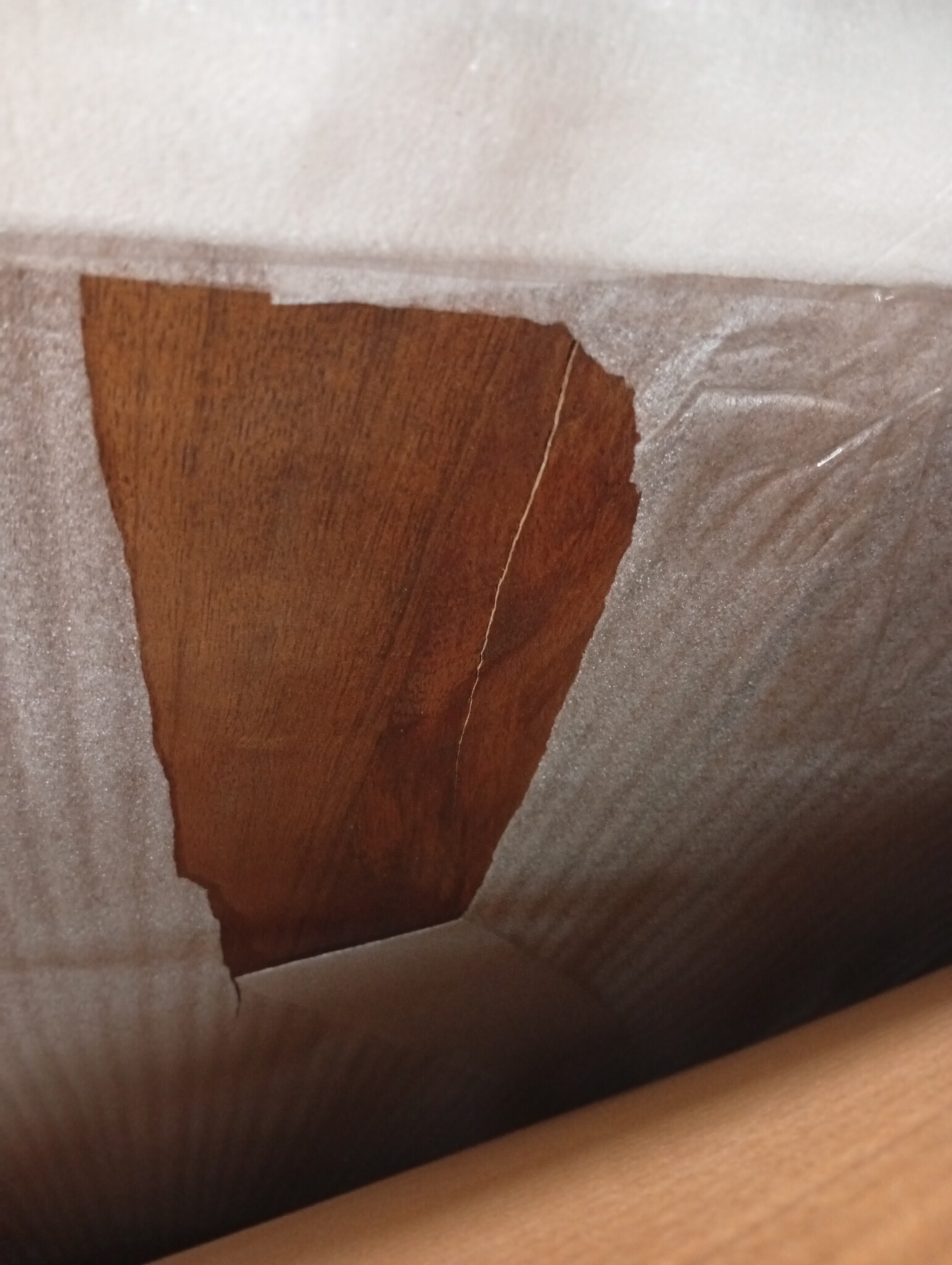 VidaXL Tafelblad Mangohout 140x60cm - 60% Korting! Met Scheur