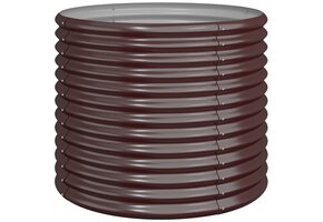 vidaXL Plantenbak (80x80x68cm) Gep. Staal Bruin - 35% Korting!