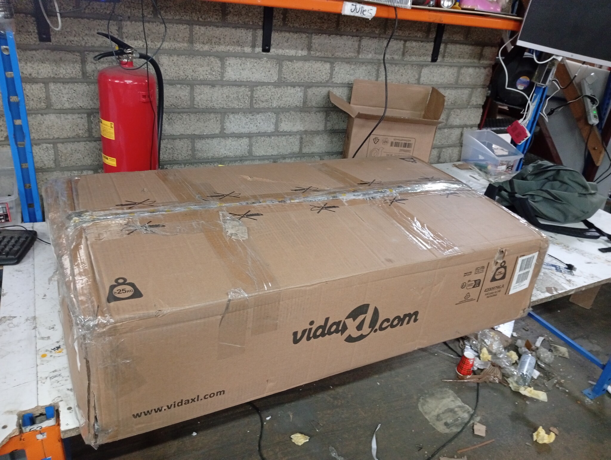 VidaXL Bedframe Kunstleer Grijs 160x200 cm - 60% Korting!