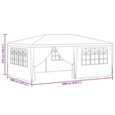 vidaXL Partytent Antraciet 4x6m met Zijwanden | 40% Korting! | Zo Goed Als Nieuw