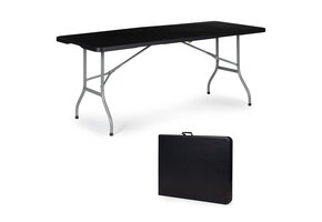 Campingtafel Inklapbaar 180x70cm Zwart - 40% Korting!