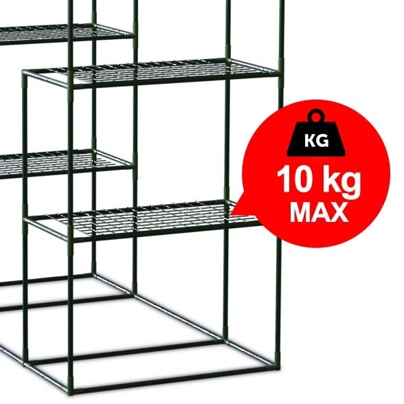 Tuinkas 4 Schappen - 140x70x195cm - PVC - 40% Korting!