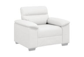 VidaXL Bankstoel Wit Kunstleer 60cm - 40% Korting! Zo Goed Als Nieuw!