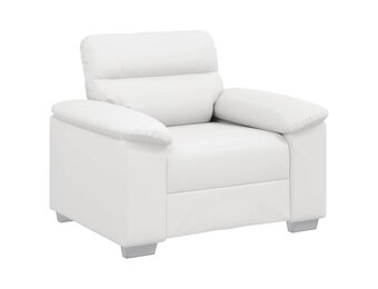 VidaXL Bankstoel Wit Kunstleer 60cm - 40% Korting! Zo Goed Als Nieuw!