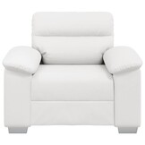 VidaXL Bankstoel Wit Kunstleer 60cm - 40% Korting! Zo Goed Als Nieuw!