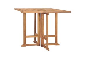 vidaXL Inklapbare Teakhouten Tuintafel 90x90cm | 51% Korting | Zo Goed Als Nieuw!