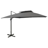 VidaXL Zweefparasol 300x300cm Antraciet - 65% Korting! Unieke Kansen!