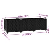 VidaXL Verhoogde Plantenbak 120x40x38 cm - 46% Korting!