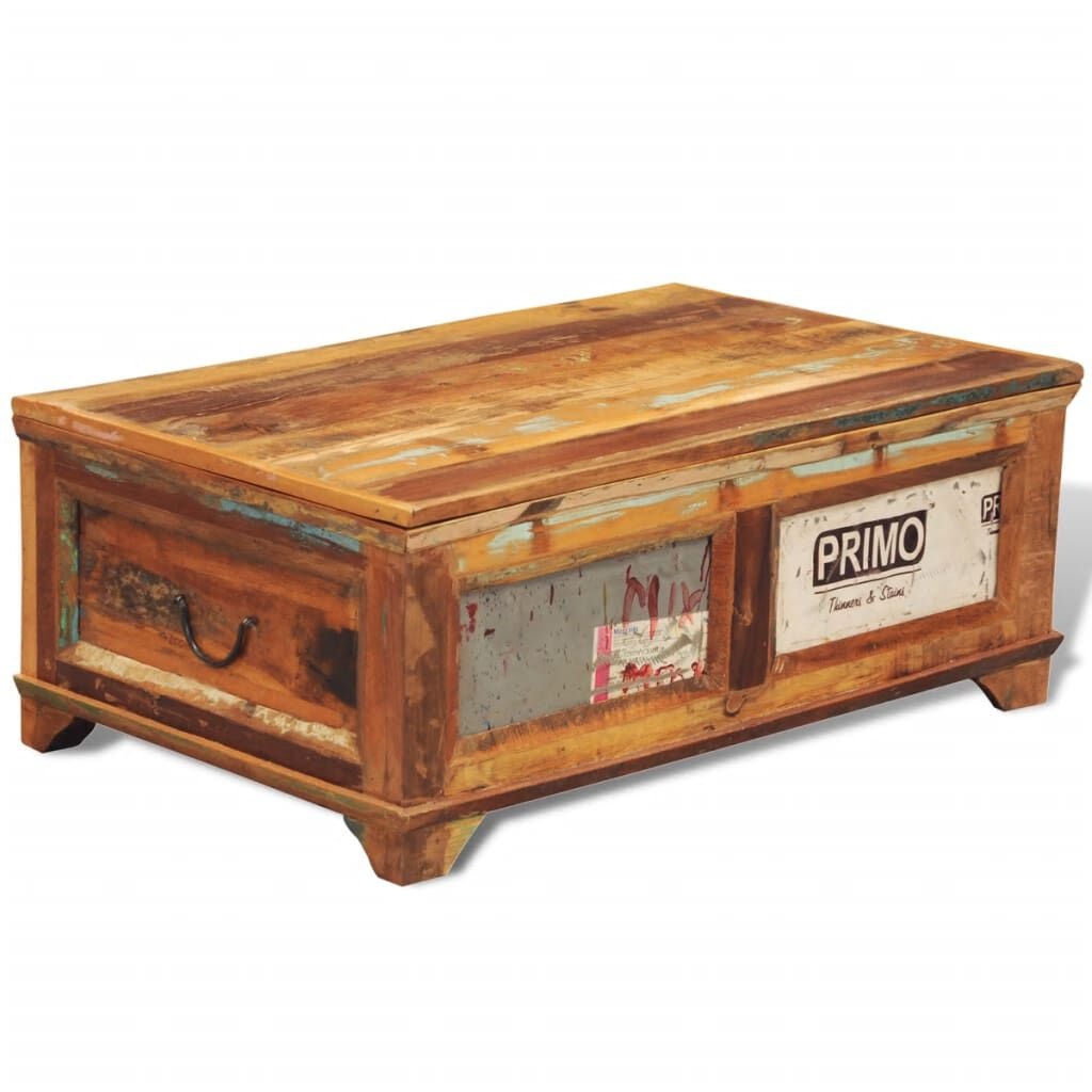 vidaXL Salontafel Gerecycled Hout - Vintage - 40% Korting!