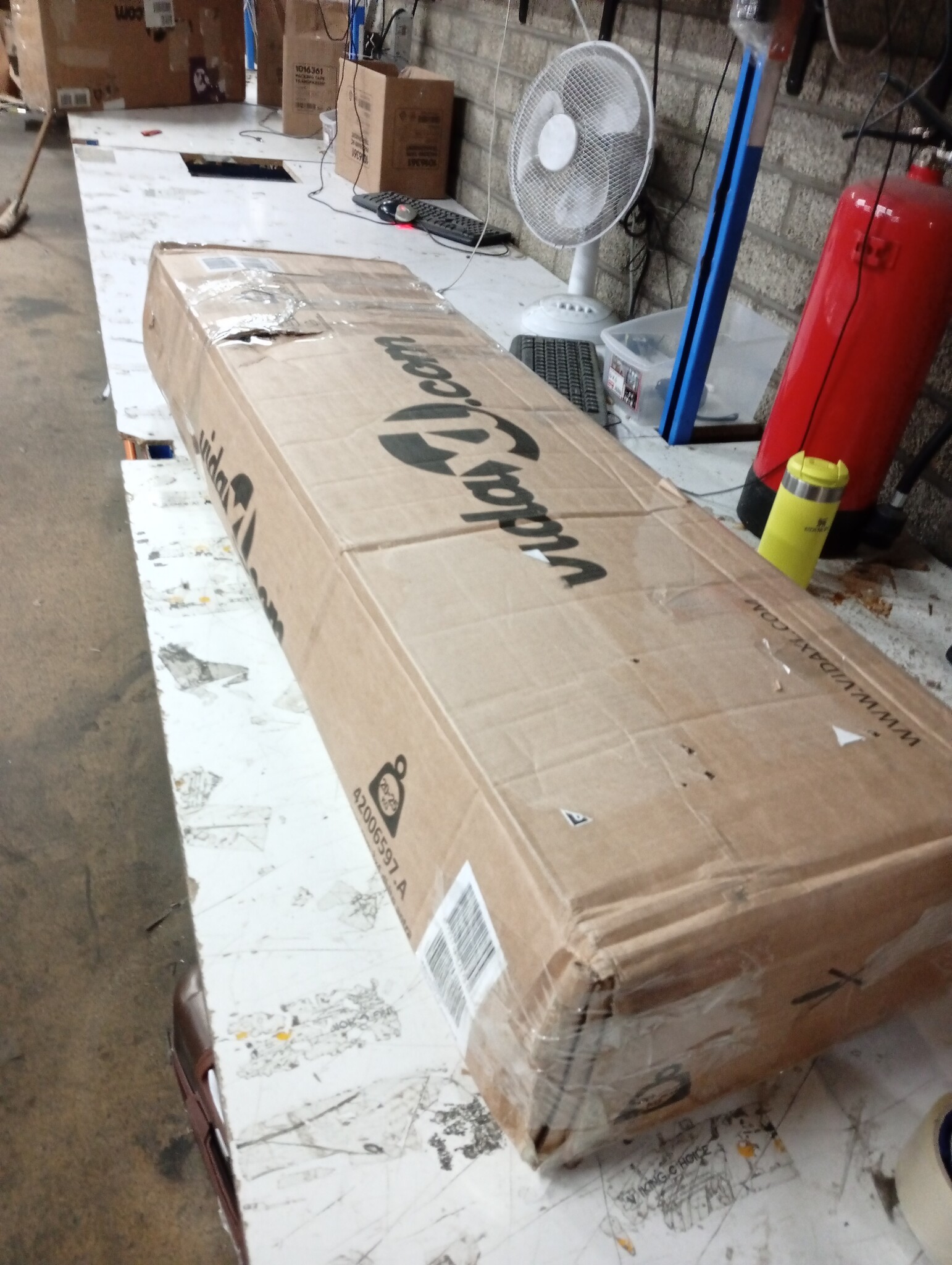 vidaXL Zweefparasol Dubbel Dak 400x300cm Antraciet - 60% Korting!