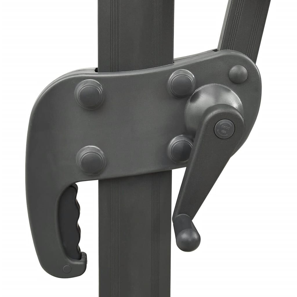 vidaXL Zweefparasol Dubbel Dak 400x300cm Antraciet - 60% Korting!