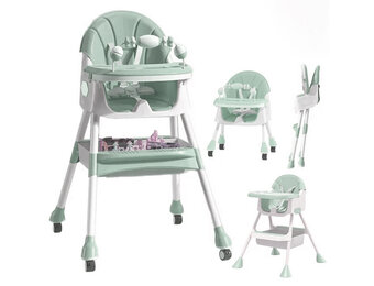 Meegroei Kinderstoel Groen - Inklapbaar & Speelset - 50% Korting!