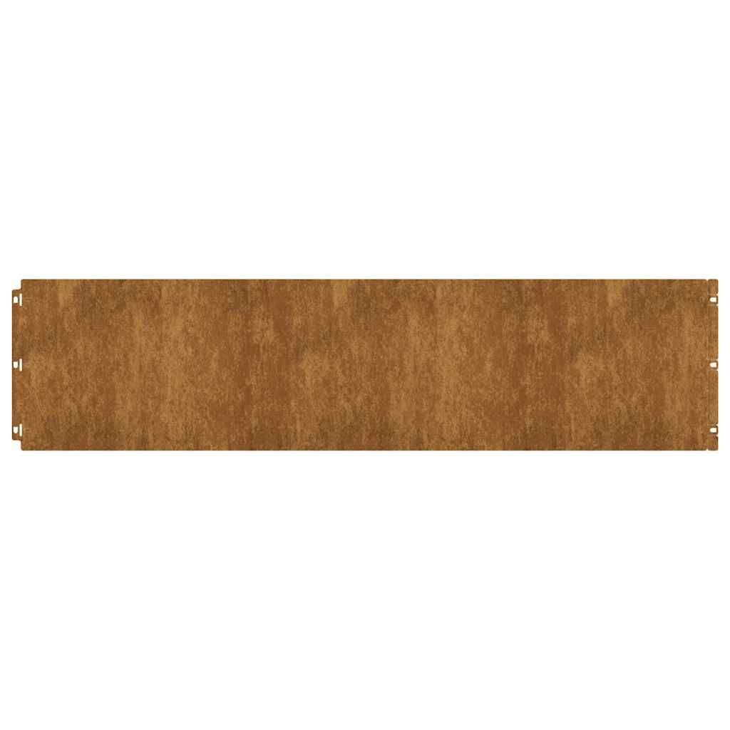 vidaXL Graskanten 20 st (55% korting!) - Roestig Staal 25x103cm